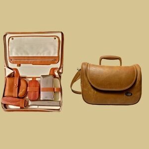 Vintage train case, toiletry+ Large Grooming set for men, RARE Collectible